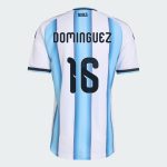 Argentina Home DOMINGUEZ 16 World Cup Jersey 2026 (Player Version)