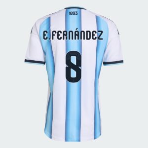 Argentina Home E. FERNÁNDEZ 8 World Cup Jersey 2026 (Player Version)
