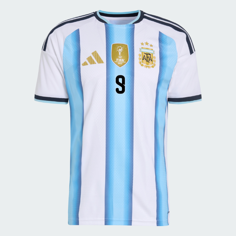 Argentina Home J. ALVAREZ 9 World Cup Jersey 2026 (Player Version) - Image 2