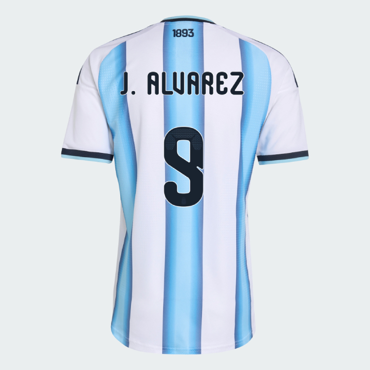Argentina Home J. ALVAREZ 9 World Cup Jersey 2026 (Player Version)