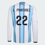 Argentina Home L. MARTINEZ 22 World Cup Long Sleeve Jersey 2026 (Player Version)