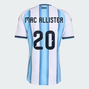 Argentina Home MAC ALLISTER 20 World Cup Jersey 2026 (Player Version)