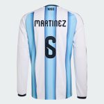 Argentina Home MARTINEZ 6 World Cup Long Sleeve Jersey 2026