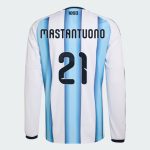Argentina Home MASTANTUONO 21 World Cup Long Sleeve Jersey 2026