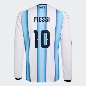 Argentina Home MESSI 10 World Cup Long Sleeve Jersey 2026