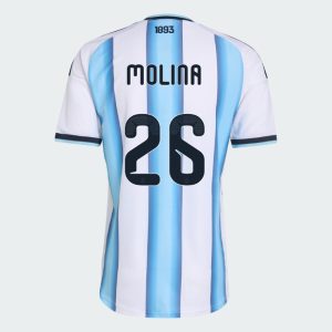 Argentina Home MOLINA 26 World Cup Jersey 2026 (Player Version)