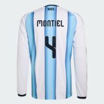 Argentina Home MONTIEL 4 World Cup Long Sleeve Jersey 2026