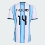 Argentina Home PALACIOS 14 World Cup Jersey 2026 (Player Version)