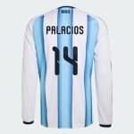 Argentina Home PALACIOS 14 World Cup Long Sleeve Jersey 2026 (Player Version)