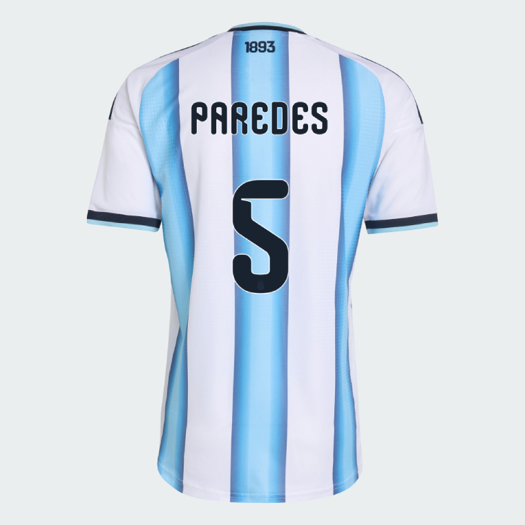 Argentina Home PAREDES 5 World Cup Jersey 2026 (Player Version)