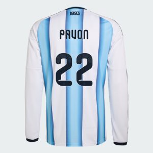 Argentina Home PAVON 22 World Cup Long Sleeve Jersey 2026 (Player Version)