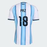 Argentina Home PAZ 18 World Cup Jersey 2026 (Player Version)