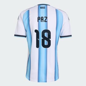 Argentina Home PAZ 18 World Cup Jersey 2026 (Player Version)
