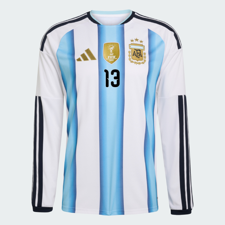 Argentina Home ROMERO 13 World Cup Long Sleeve Jersey 2026 (Player Version) - Image 2