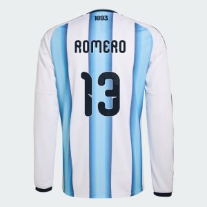 Argentina Home ROMERO 13 World Cup Long Sleeve Jersey 2026