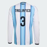 Argentina Home TAGLIAFICO 3 World Cup Long Sleeve Jersey 2026