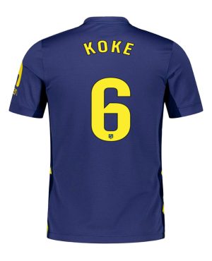 Atletico Madrid Away KOKE 6 Jersey 25-26