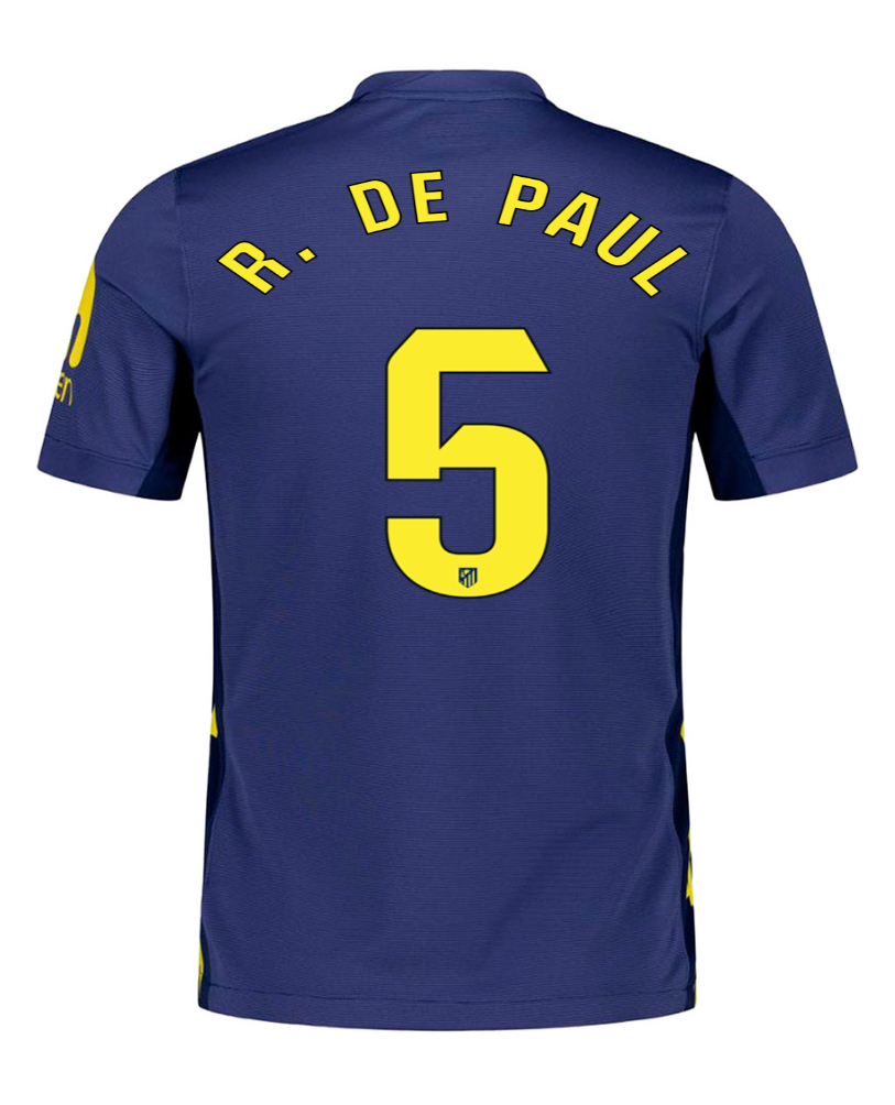 Atletico Madrid Away R. DE PAUL 5 Jersey 25-26