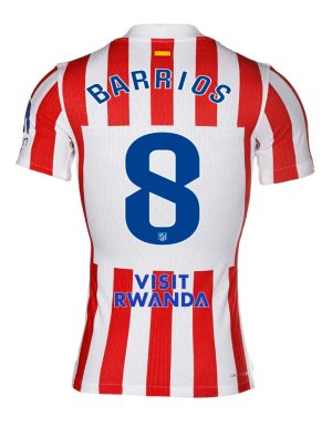 Atletico Madrid Home BARRIOS 8 Jersey 25-26