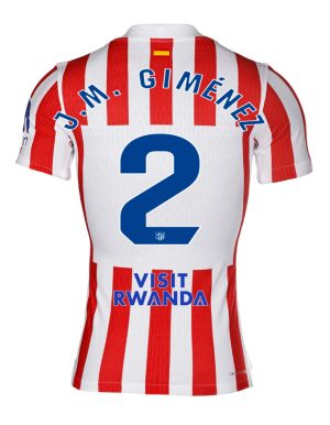 Atletico Madrid Home J.M. GIMÉNEZ 2 Jersey 25-26