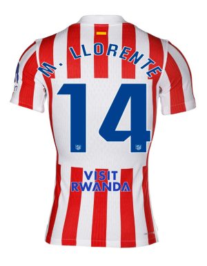 Atletico Madrid Home M. LLORENTE 14 Jersey 25-26