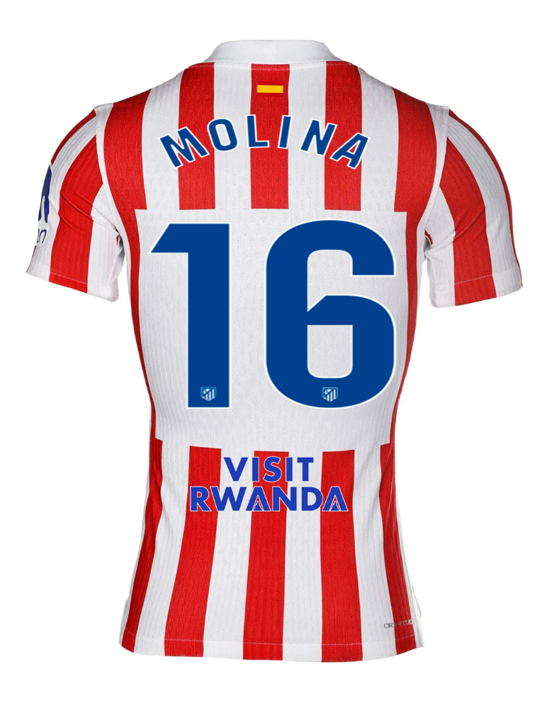 Atletico Madrid Home MOLINA 16 Jersey 25-26