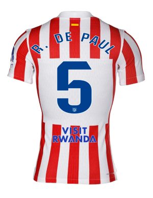 Atletico Madrid Home R. DE PAUL 5 Jersey 25-26