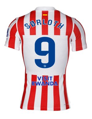 Atletico Madrid Home SØRLOTH 9 Jersey 25-26