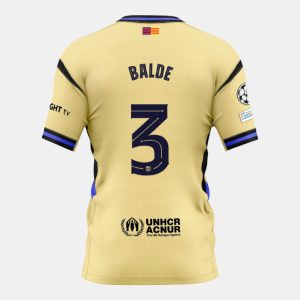 Barcelona Away BALDE 3 Champions League Jersey 25-26