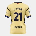 Barcelona Away F. DE JONG 21 Champions League Jersey 25-26