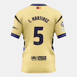 Barcelona Away I. MARTINEZ 5 Champions League Jersey 25-26
