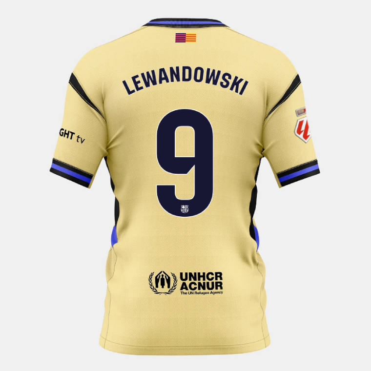 Barcelona Away X Kobe Bryant LEWANDOWSKI 9 Jersey 25-26 (Player Version)