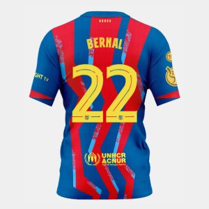Barcelona BERNAL 22 Supercopa de España Final Jersey 25-26