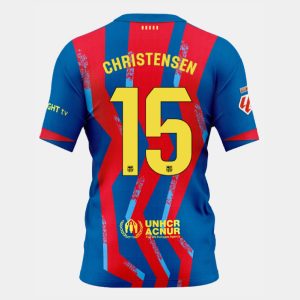 Barcelona El Clásico CHRISTENSEN 15 Fourth Kit 25-26