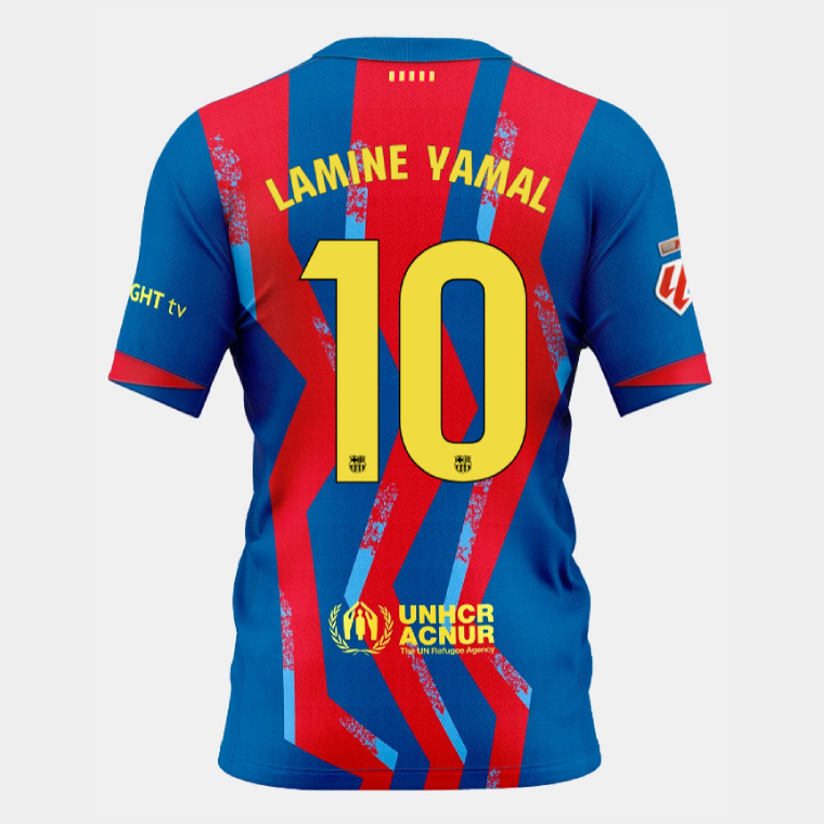 Barcelona El Clásico LAMINE YAMAL 10 Fourth Kit 25-26