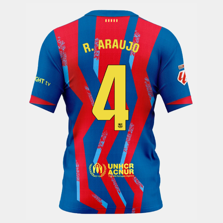 Barcelona El Clásico R. ARAUJO 4 Fourth Kit 25-26