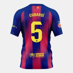 Barcelona Home CUBARSÍ 5 Jersey 25-26 (Player Version)