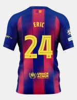 Barcelona Home ERIC 24 Champions League Jersey 25-26