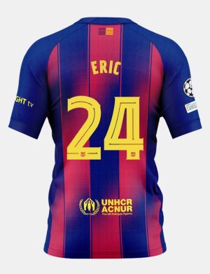 Barcelona Home ERIC 24 Champions League Jersey 25-26