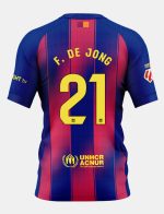 Barcelona x Ed Sheeran El Clásico F. DE JONG 21 Jersey 25-26