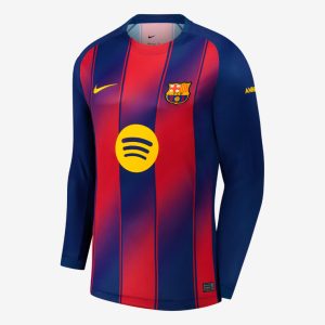 Barcelona Home Long Sleeve Jersey 25-26