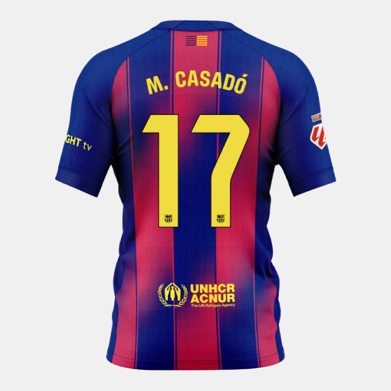Barcelona x Ed Sheeran El Clásico M. CASADÓ 17 Jersey 25-26 (Player Version)