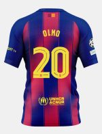 Barcelona Home OLMO 20 Champions League Jersey 25-26