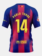 Barcelona x Ed Sheeran El Clásico PABLO TORRE 14 Jersey 25-26