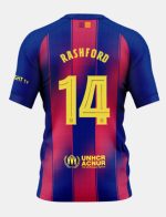 Barcelona Home RASHFORD 14 Champions League Jersey 25-26