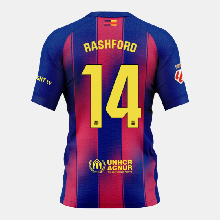 Barcelona x Ed Sheeran El Clásico RASHFORD 14 Jersey 25-26 (Player Version)