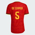 Belgium Home DE CUYPER 5 World Cup Jersey 2026 (Player Version)
