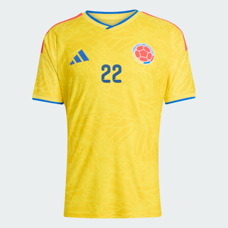 Colombia Home CARACAS 22 World Cup Jersey 2026 (Player Version) - Image 2