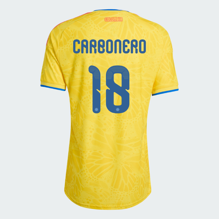 Colombia Home CARBONERO 18 World Cup Jersey 2026 (Player Version)