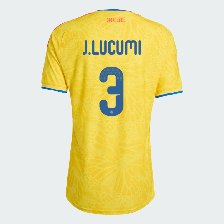 Colombia Home J.LUCUMI 3 World Cup Jersey 2026 (Player Version)